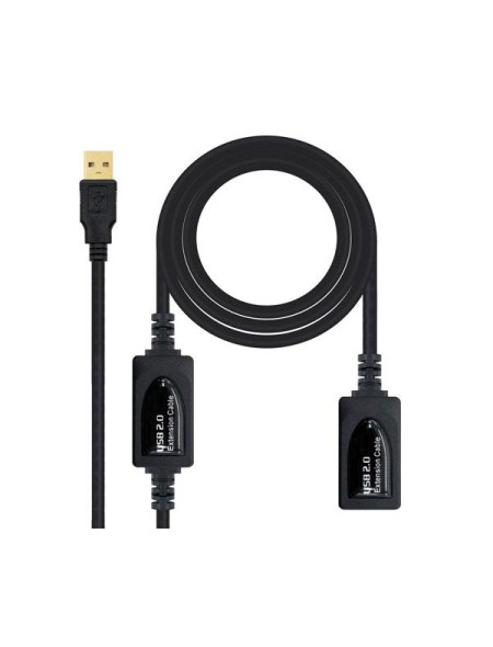 Cable USB amplificador activo USB 2.0 M/H 15 metros / Nanocable 10.01.0213