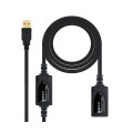 Cable USB amplificador activo USB 2.0 M/H 15 metros / Nanocable 10.01.0213