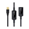 Cable USB amplificador activo USB 2.0 M/H 15 metros / Nanocable 10.01.0213