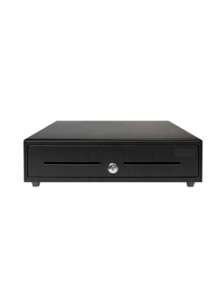Cajon portamonedas Eightt / 41cm / Apertura Automatica o Manual / Compartimentos para Billetes 5 - Monedas 8 / Negro / ECJM-58