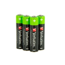 Pilas Recargables Verbatim AAA HR03 / 950mAh NiMh / 1.2V / LR03 / Pack 4 uds